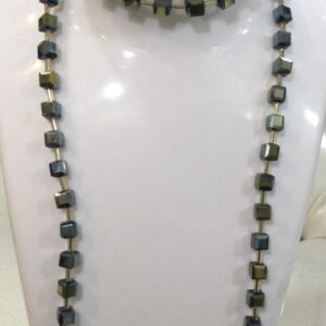 Green Cube reflective Necklace